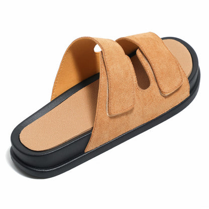 The Urban Suede Platform Slide.