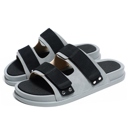 Concrete Grey Studded Platform Slide.